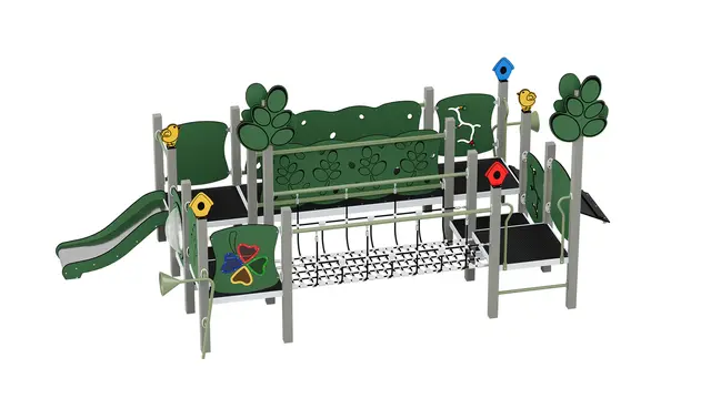 Queco 38 – Kombinationslekapparat L609 x B309x H264 cm 