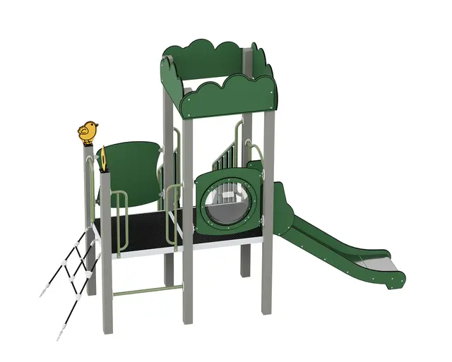 Queco 41 – Lekapparat med rutschkana L385 x B203 x H279 cm 