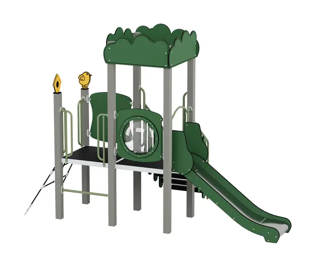 Queco 41 – Lekapparat med rutschkana L385 x B203 x H279 cm 