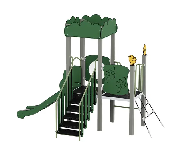 Queco 41 – Lekapparat med rutschkana L385 x B203 x H279 cm 