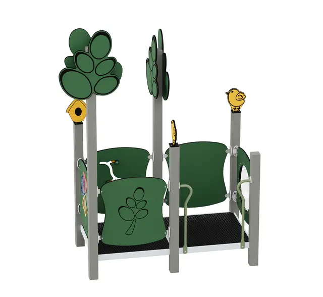 Queco 44 – Lekhus/lekeplattform L209 x B124 x H268 cm 