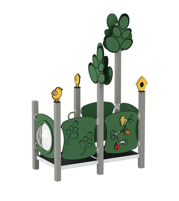 Queco 44 – Lekhus/lekeplattform L209 x B124 x H268 cm 