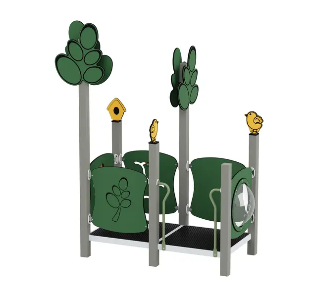 Queco 44 – Lekhus/lekeplattform L209 x B124 x H268 cm 