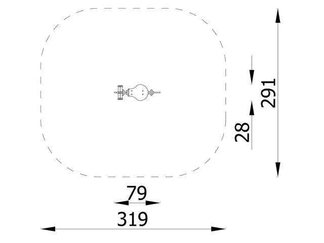 Milo – Gungdjur enkel L79 x B28 x H77 cm 