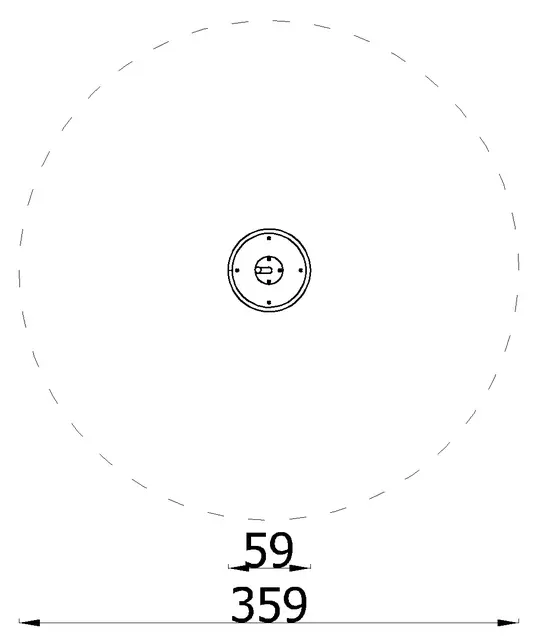 Twister – ståkarusell Ø59 x H145 cm 