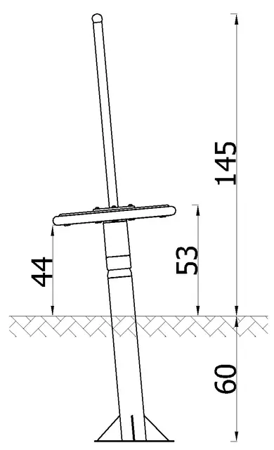 Twister – ståkarusell Ø59 x H145 cm 