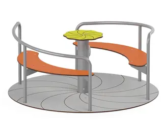 Novo – karusell med sittpaneler Ø150 x H77 cm