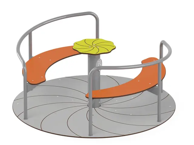 Novo – karusell med sittpaneler Ø150 x H77 cm 