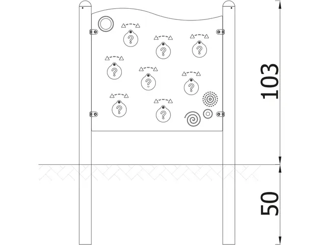 Milo – Lekpanel Memory L98 x B8 x H103 cm 