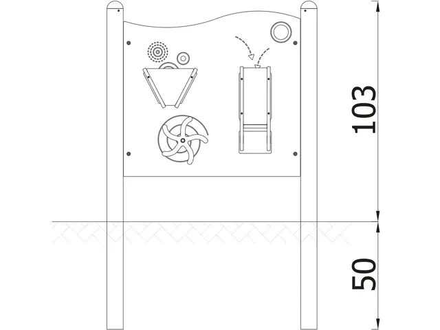 Milo – Lekpanel Lab L98 x B19 x H103 cm 