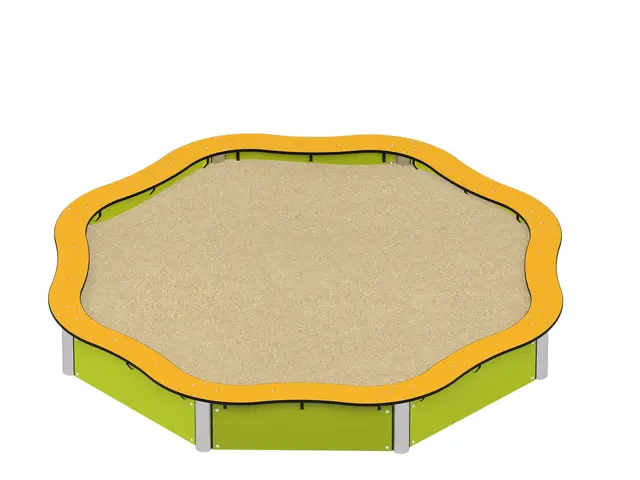 Milo – Sandlåda med sittytor L239 x B239 x H32 cm 