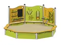 Milo – Sandlåda med aktivitetspaneler L239 x B239 x H119 cm