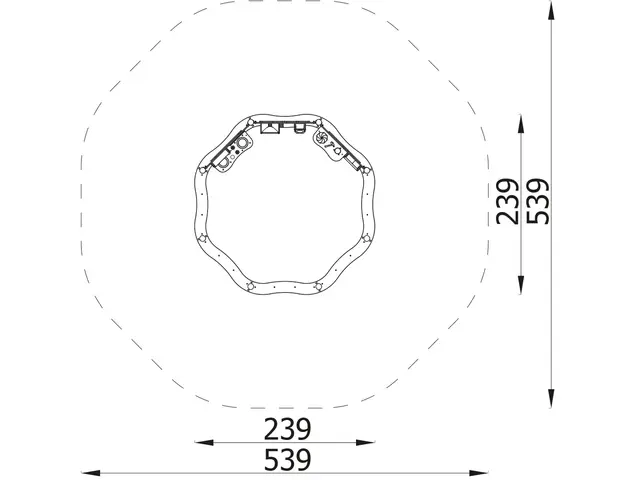 Milo – Sandlåda med aktivitetspaneler L239 x B239 x H119 cm 