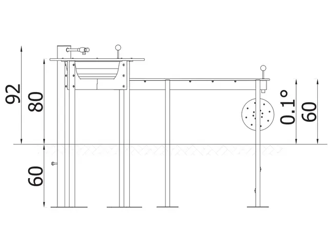 Aqueduct – Vattenlek liten L209 x B88 x H92 cm 
