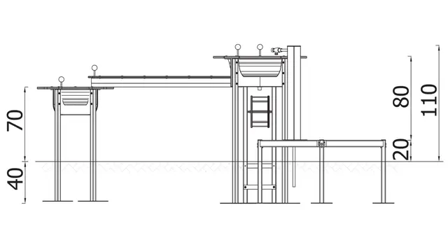 Aqueduct – Vattenlek medium L284 x B328 x H100 cm 
