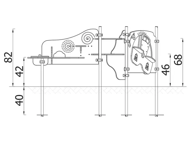 Milo – Sandbord 2 L203 x B387 x H85 cm 