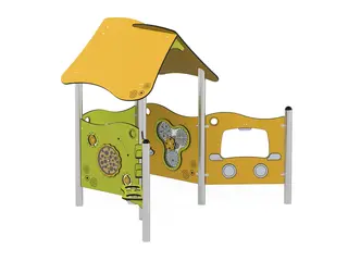 Milo lekhus med aktivitetspaneler L225 x B175 x H194 cm