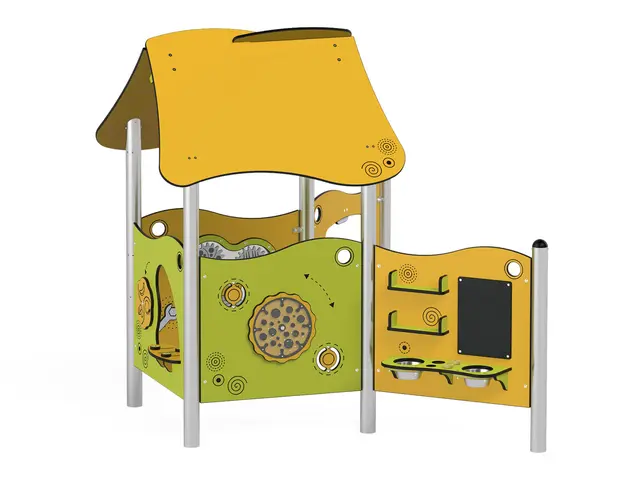 Milo lekhus med aktivitetspaneler L225 x B175 x H194 cm 