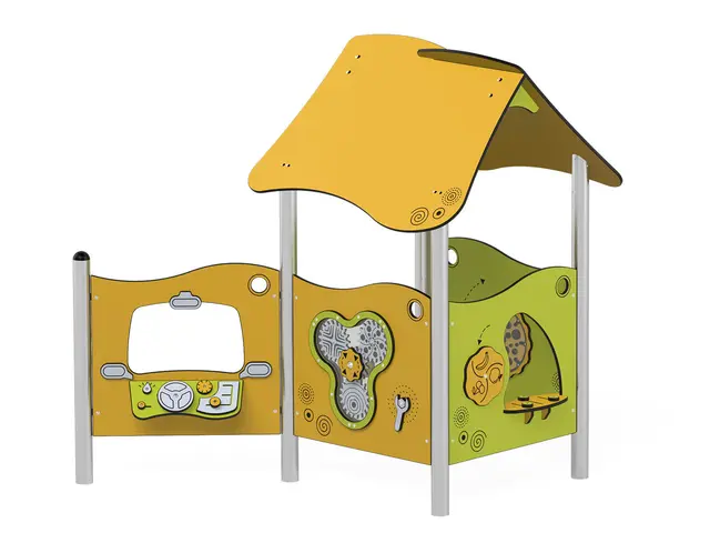 Milo lekhus med aktivitetspaneler L225 x B175 x H194 cm 