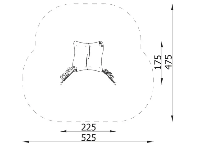 Milo lekhus med aktivitetspaneler L225 x B175 x H194 cm 