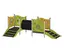 Milo lekplattform med tunnel L367 x B183 x H119 cm
