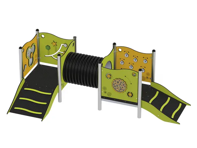 Milo lekplattform med tunnel L367 x B183 x H119 cm 
