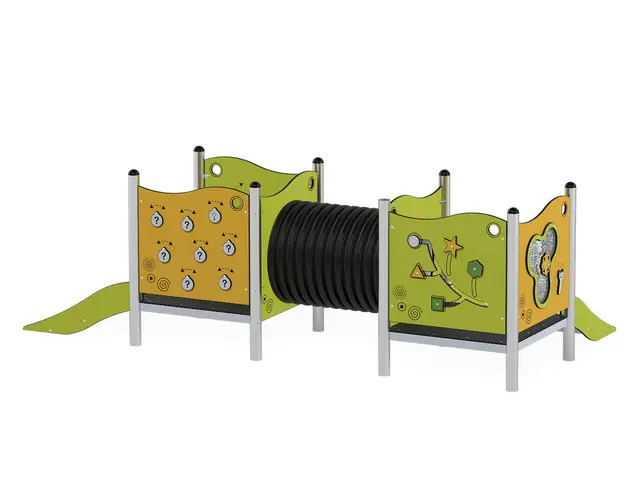 Milo lekplattform med tunnel L367 x B183 x H119 cm 