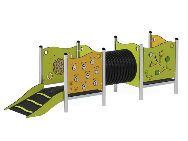 Milo lekplattform med tunnel L367 x B183 x H119 cm 