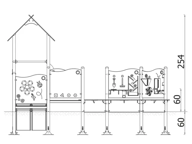 Milo lekställning set 3 L425 x B378 x H254 cm 