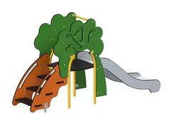 Sklia med trappa – sm&#229;barn L59 x B242 x H135 cm