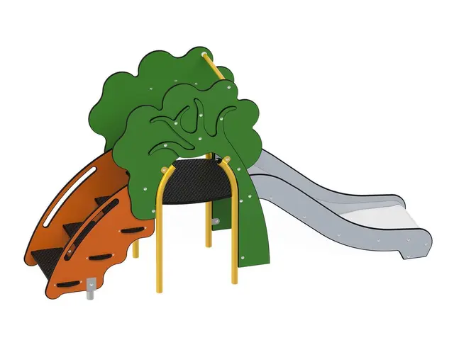 Sklia med trappa – småbarn L59 x B242 x H135 cm 