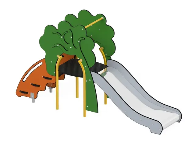 Sklia med trappa – småbarn L59 x B242 x H135 cm 