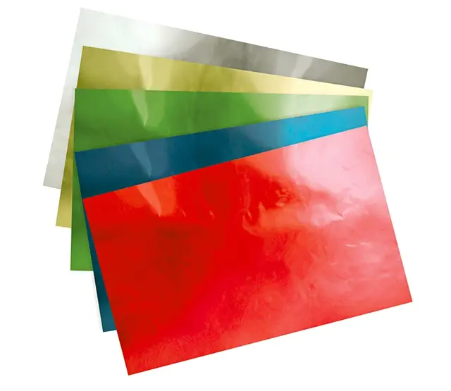 Metallkartong röd 50 x 65 cm, 240 g, 10 ark 