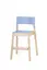 Mio stol med fotstöd ljusblå B44 x D46 x H74 cm