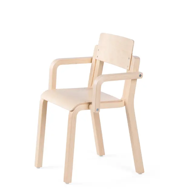 Maia stol med armstöd natur H21 cm 