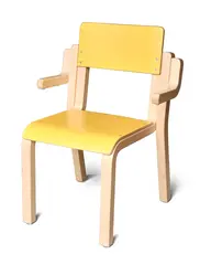 Maia stol med armstöd för upphäng. gul H21 cm
