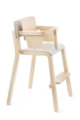 Maia h&#246;g stol med bygel  ljusgr&#229; B44 x D49 x H74 cm