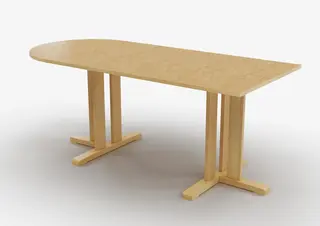 Kupol akustikbord beige B140 x D80 x H55 cm