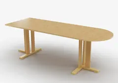 Kupol akustikbord beige B180 x D80 x H50 cm