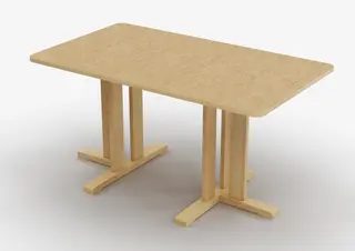 Kupol akustikbord beige B140 x D80 x H50 cm