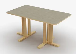 Kupol akustikbord ljusgrå B140 x D80 x H50 cm