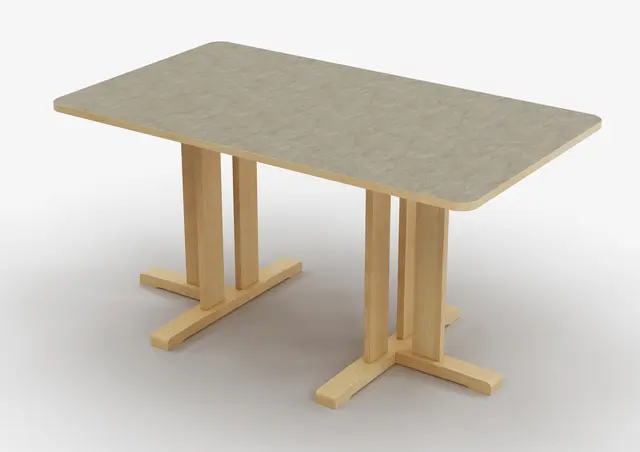 Kupol akustikbord ljusgrå B140 x D80 x H60 cm 