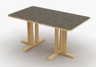 Kupol akustikbord mörkgrå B140 x D80 x H50 cm