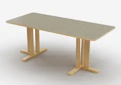 Kupol akustikbord ljusgrå B180 x D80 x H60 cm