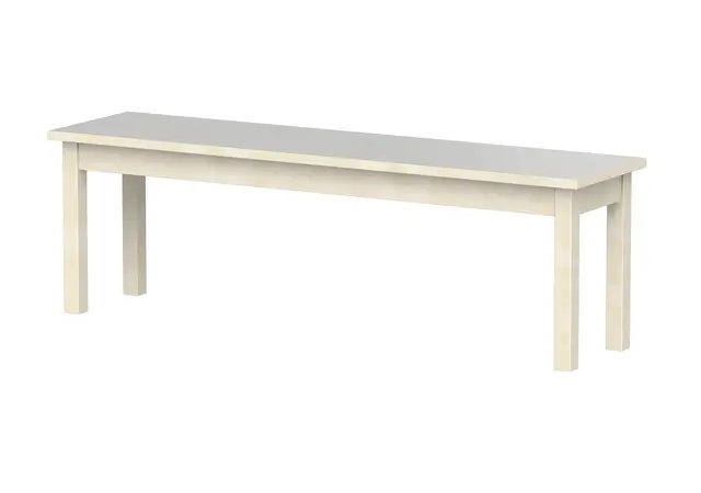 Lisa bänk laminat ljusgrå B120 x D35 x H28 cm 