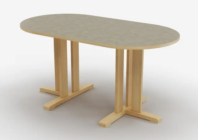 Kupol akustikbord ljusgrå B150 x D80 x H60 cm 