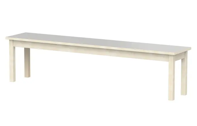 Lisa bänk med laminat ljusgrå B180 x D35 x H28 cm 