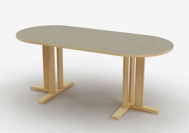 Kupol akustikbord ljusgrå B180 x D80 x H60 cm 