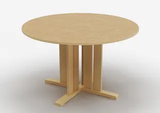 Kupol akustikbord beige Ø120 x H50 cm