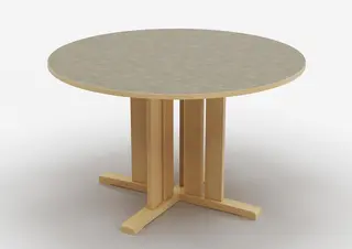 Kupol akustikbord ljusgrå Ø120 x H50 cm